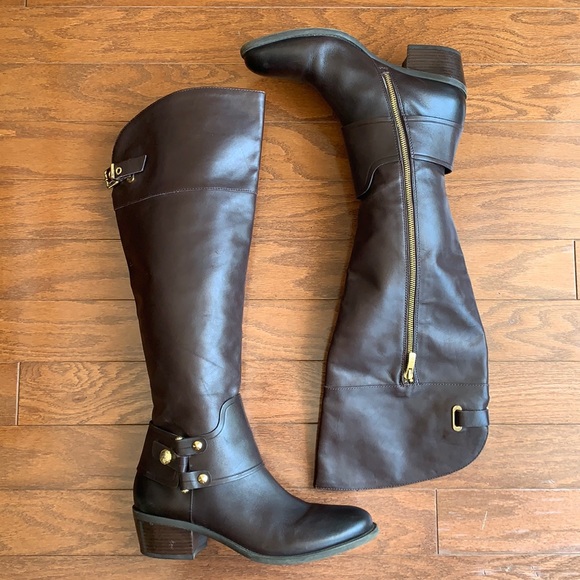 Vince Camuto Brooklee Brown Leather 
